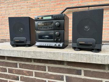 Mini stereo met 2 boxen