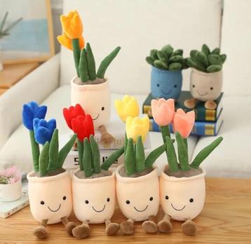 Bloemen Tulpen knuffels - Nieuw - verschillende kleuren