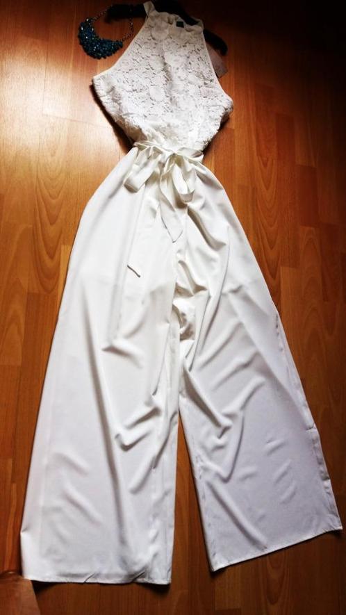 Pantalon + collier, Vêtements | Femmes, Combinaisons, Neuf, Taille 38/40 (M), Blanc, Envoi