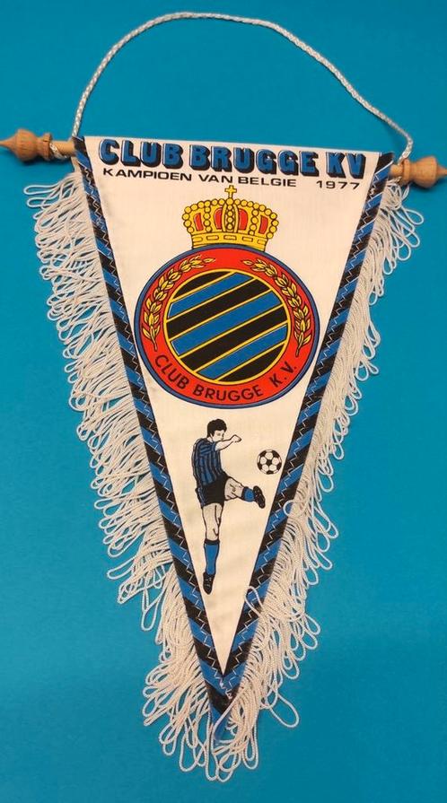 Club Brugge 1977 kampioen prachtig vintage vlag voetbal, Diversen, Vlaggen en Wimpels, Zo goed als nieuw, Ophalen of Verzenden