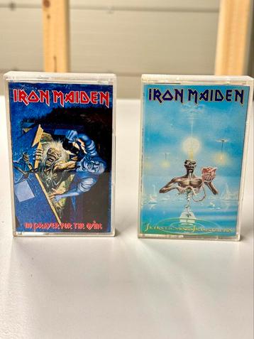 2x Cassette Iron Maiden Seventh Son No Prayer For The Dying