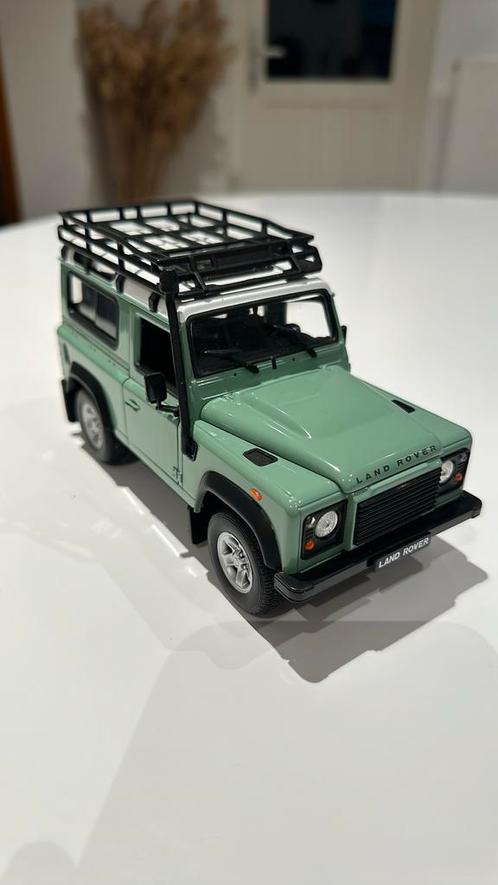LAND ROVER DEFENDER 1/24 WELLY super état ., Hobby & Loisirs créatifs, Voitures miniatures | 1:24, Comme neuf, Voiture, Welly