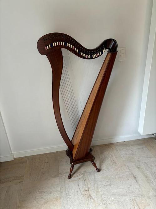 Harp 34 snaren, Muziek en Instrumenten, Snaarinstrumenten | Harpen, Gebruikt, Ophalen