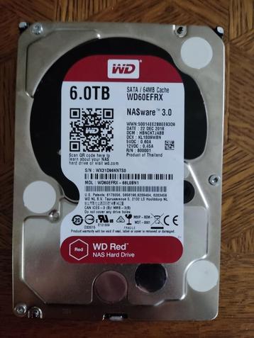 Western Digital Red 3.5" 6 TB Interne harde schijf