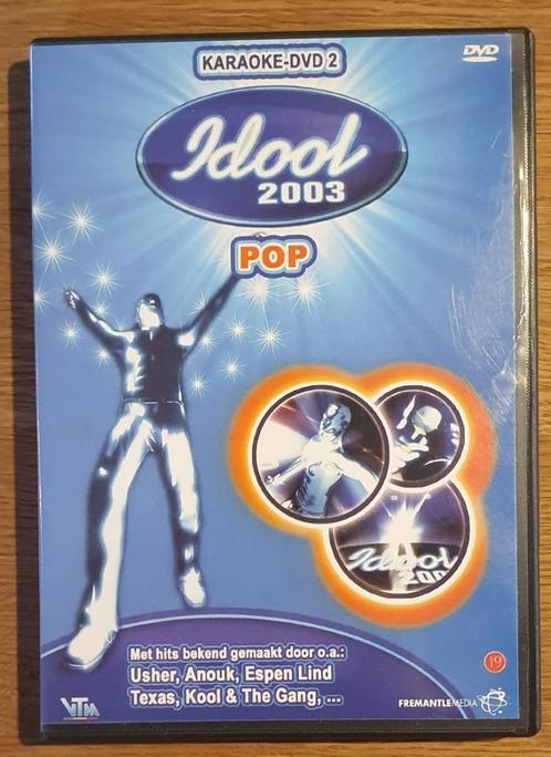 Idool 2003 - Karaoke DVD 2 Pop - DVD, Cd's en Dvd's, Dvd's | Muziek en Concerten, Zo goed als nieuw, Tv-serie of Tv-programma