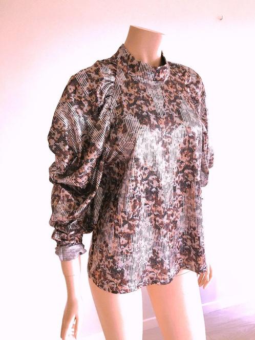 Astrid Black label - prachtige feestelijke blouse - top - M, Vêtements | Femmes, Blouses & Tuniques, Comme neuf, Taille 38/40 (M)