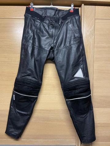 Lederen motor broek 