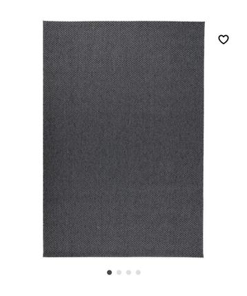 Ikea vloerkleed donker grijs