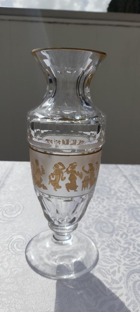 Vase danse de flore du Val Saint Lambert, Antiquités & Art, Antiquités | Verre & Cristal, Enlèvement