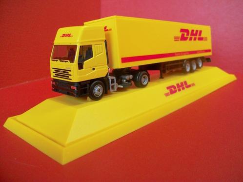 DHL Oplegger Vrachtwagen - Express & Logistiek - H0 - 1:87, Hobby en Vrije tijd, Modelbouw | Auto's en Voertuigen, Nieuw, Truck
