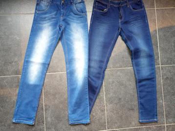 2 JEANSBROEKEN NAME IT MAAT 164 PRIMA STAAT