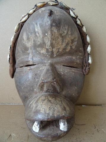 Masque africain ancien masque Dan ancien Côte d'Ivoire 1930
