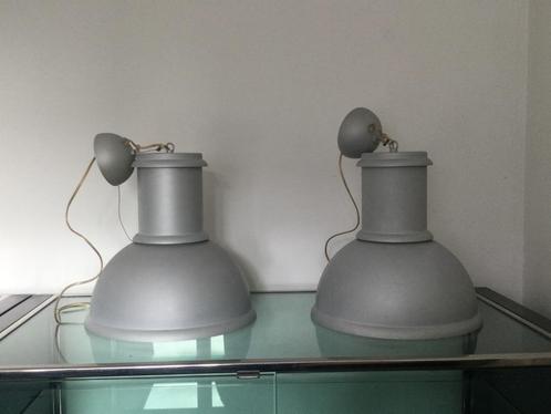 Set van 9 verlichtingselementen, Huis en Inrichting, Lampen | Hanglampen, Gebruikt, 50 tot 75 cm, Glas, Kunststof, Metaal, Ophalen