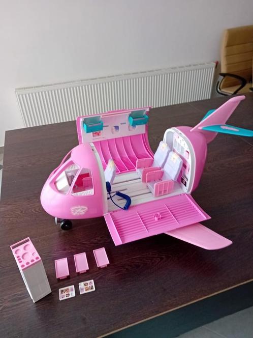 Schitter en Zweef met de Roze Barbie Jet!, Kinderen en Baby's, Speelgoed | Poppen, Gebruikt, Barbie, Ophalen