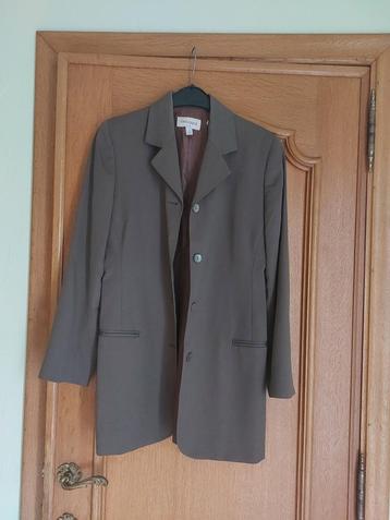 veste brune mi-longue - Taille 34 - Impeccable