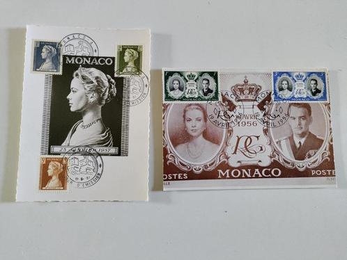 Cartes postales Monaco - Renier & Grace, Timbres & Monnaies, Timbres | Europe | Autre, Affranchi, Monaco, Enlèvement ou Envoi