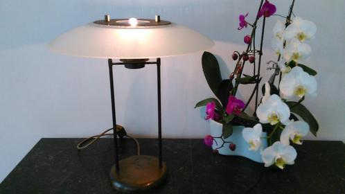 Vintage tafellamp bureaulamp industieel design dimbaar 50cm, Huis en Inrichting, Lampen | Tafellampen, Glas, Metaal, Overige materialen