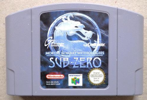 Mortal Kombat Mythologies Sub Zero voor de Nintendo 64, Games en Spelcomputers, Games | Nintendo 64, Gebruikt, Ophalen of Verzenden