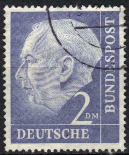 Duitsland Bundespost 1953-1954 - Yvert 72A - Heuss (ST), Timbres & Monnaies, Timbres | Europe | Allemagne, Affranchi, Envoi