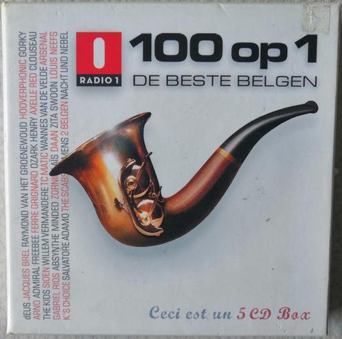 100 Op 1 - De Beste Belgen (Radio 1) 5 x CD, Box Set, Cd's en Dvd's, Cd's | Overige Cd's, Zo goed als nieuw, Boxset, Ophalen of Verzenden