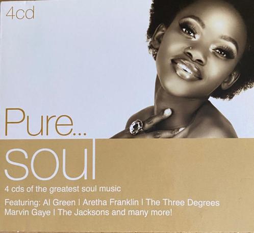 Pure... Soul - Compilation 4 CD  💿 💿 💿 💿, CD & DVD, CD | R&B & Soul, Comme neuf, Soul, Nu Soul ou Neo Soul, 1960 à 1980, Enlèvement ou Envoi