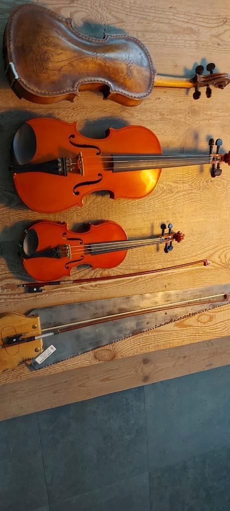 Authentieke zigeunerviool, zingende zaag ..., Musique & Instruments, Instruments à cordes frottées | Violons & Altos, Utilisé