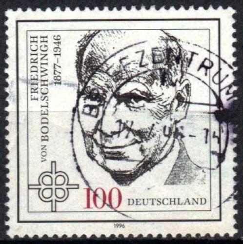 Duitsland 1996 - Yvert 1667 - F. von Bodelschwingh (ST), Timbres & Monnaies, Timbres | Europe | Allemagne, Affranchi, Envoi