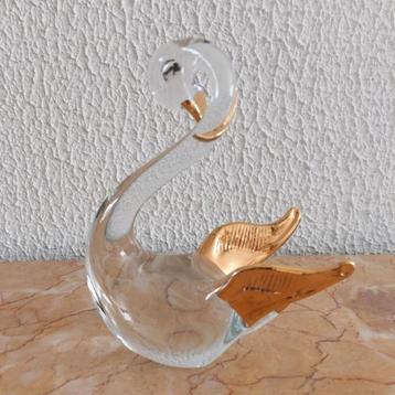 Figurine en verre de cygne de Murano