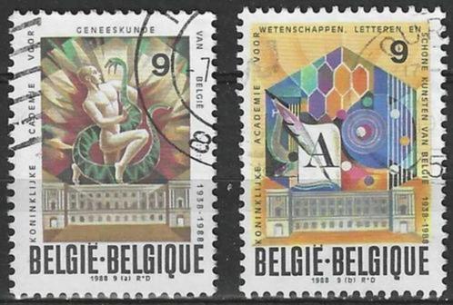 Belgie 1988 - Yvert/OBP 2296-2297 - Koninklijke Academi (ST), Postzegels en Munten, Postzegels | Europa | België, Gestempeld, Gestempeld