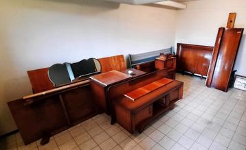 Vintage volledig houten slaapkamer