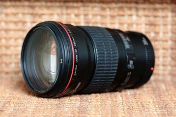 Canon EF 200mm f/2.8 L USM II met zonnekap en statiefgondel