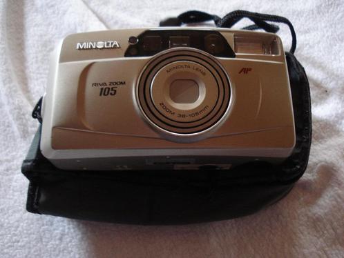 Vintage fototoestel Minolta. Riva zoom 105, Audio, Tv en Foto, Fotocamera's Analoog, Gebruikt, Compact, Minolta, Ophalen of Verzenden
