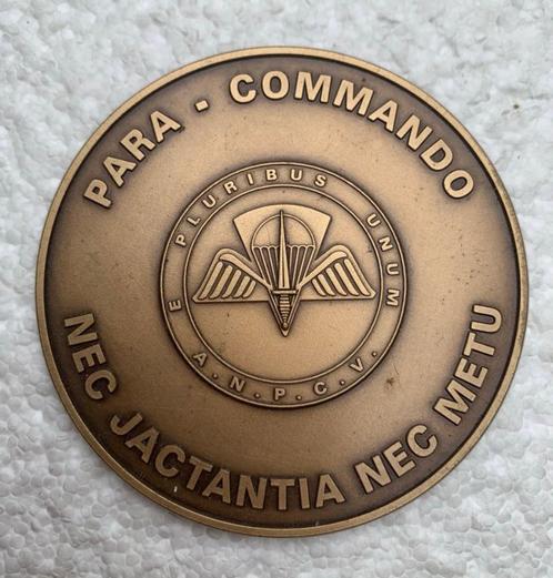 Medaille, Penning, Para-Commando, Nec Jactantia Nec Metu, Collections, Objets militaires | Général, Armée de terre, Enlèvement ou Envoi