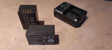2x batteries Fuji NP-T125 + double chargeur USB