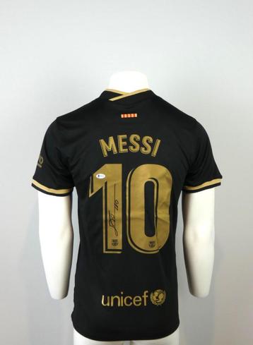 Gesigneerd messi shirt met coa beckett 