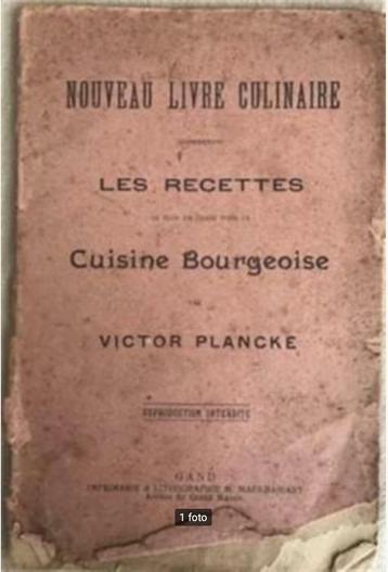 Nouveau livre culinaire, Victor Plancke, Oud kookboekje 