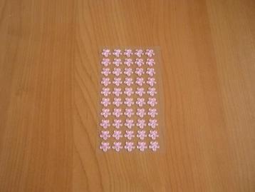 Vel van DIY roze strass bloemen bloem stickers