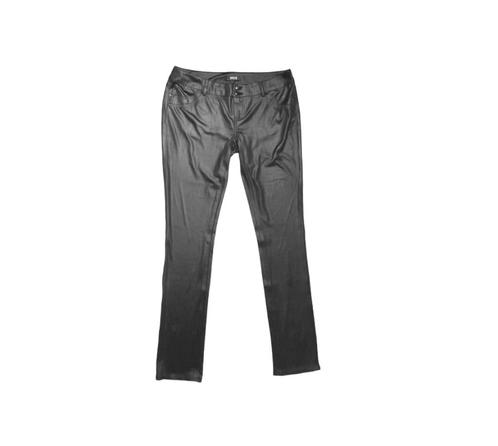 Pantalon noir slim Morgan aspect enduit Y2k - Taille M, Vêtements | Femmes, Culottes & Pantalons, Porté, Noir, Enlèvement ou Envoi