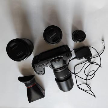Professionele blackmagic design 4k camera en 5 lenzen