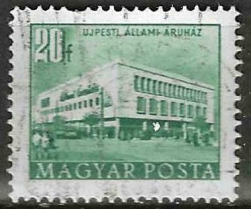 Hongarije 1953/1954 - Yvert 1083 - Heropbouwingsplan (ST), Timbres & Monnaies, Timbres | Europe | Hongrie, Affranchi, Envoi