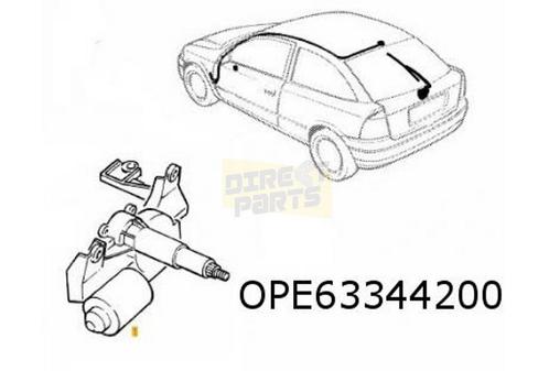 Opel Astra G (3/98-11/04) HB ruitenwissermotor (achterzijde), Autos : Pièces & Accessoires, Vitres & Accessoires, Opel, Neuf, Enlèvement ou Envoi