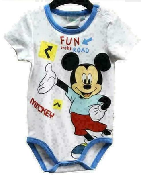 Mickey Mouse Rompertje - Maat 50/56-62/68-74/80 - Disney, Enfants & Bébés, Vêtements de bébé | Taille 74, Neuf, Garçon, Vêtements de nuit ou Sous-vêtements