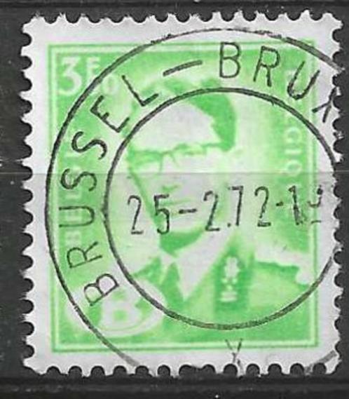 Belgie 1954/1970 - Yvert 61ASE - Koning Boudewijn 3,50 F (ST, Timbres & Monnaies, Timbres | Europe | Belgique, Affranchi, Chefs d'Etat