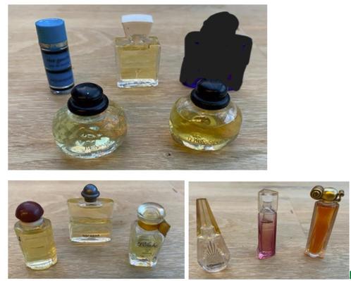 Vintage Miniatuur flesjes YSL, Givenchy, Hermès, Verzamelen, Parfumverzamelingen, Zo goed als nieuw, Miniatuur, Gevuld, Ophalen of Verzenden