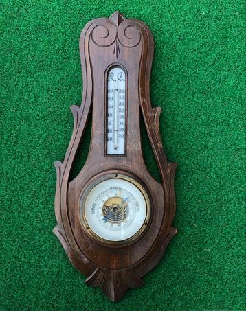 Antieke thermometerbarometer