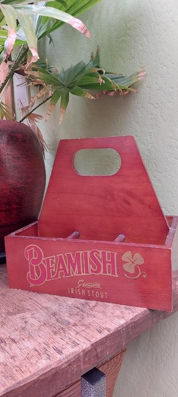 Porte-bouteille en bois authentique Beamish beer