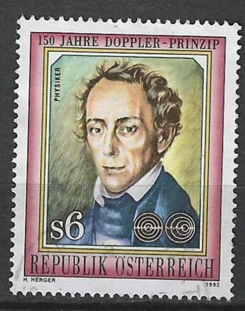 Oostenrijk 1992 - Yvert 1886 - Christian Andreas Doppler (ST, Postzegels en Munten, Postzegels | Europa | Oostenrijk, Gestempeld