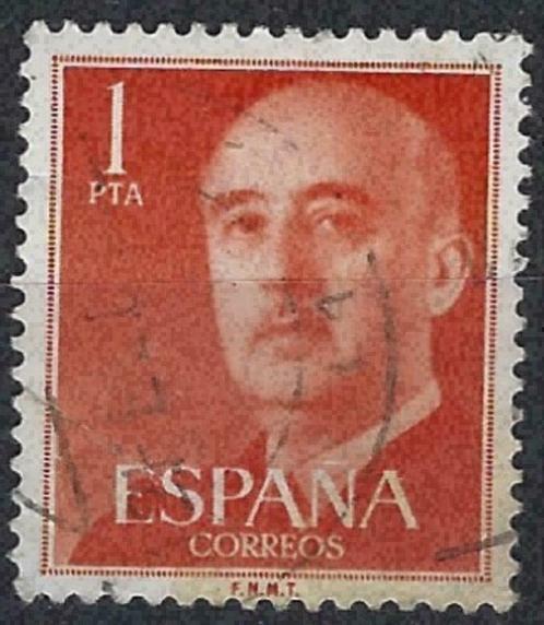 Spanje 1955-1958 - Yvert 864 - Generaal Francisco Franc (ST), Postzegels en Munten, Postzegels | Europa | Spanje, Gestempeld, Verzenden