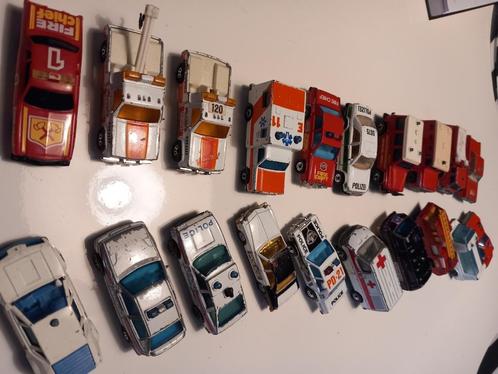 Matchbox majorette police, fire, rescue, polizei,ambulance, Hobby & Loisirs créatifs, Voitures miniatures | 1:87, Utilisé, Voiture