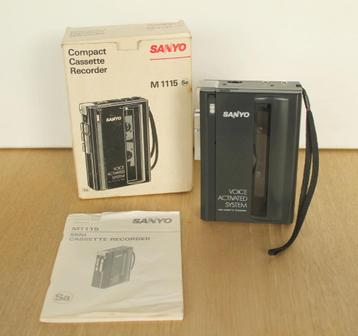 Sanyo M 1115 vintage Walkman/cassettespeler 1988